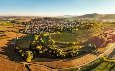 Blick über die zauberhafte Landschaft Richtung Friesenheim