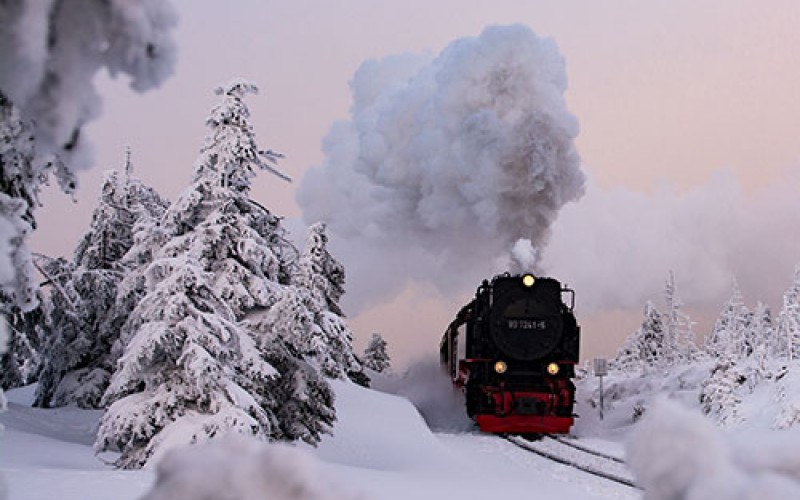 Berühmt für das größte Streckennetz unter Dampf ist die Harzer Schmalspurbahn