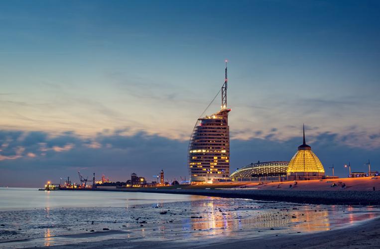 Blick auf die Havenwelten Bremerhaven