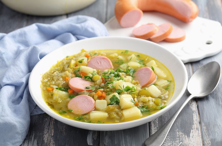 Pille-Palle-Suppe ist eine leckere Erbsensuppe aus den Ruhrgebiet