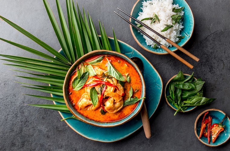 Rotes Thai-Curry ist ein gerne gegessenes Gericht 