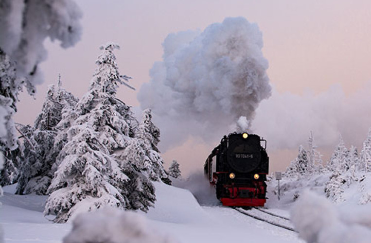Berühmt für das größte Streckennetz unter Dampf ist die Harzer Schmalspurbahn
