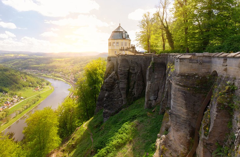 Fantastische Ausblicke auf Königstein und die Elbe