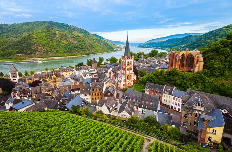 Blick auf Bacharach am Rhein