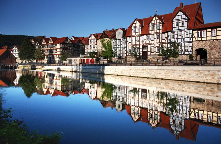 Blick auf die Altstadt von Hann.Münden