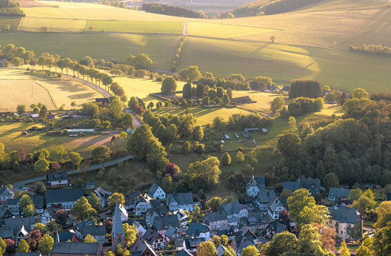 Blick auf Olsberg in der Ferienregion Sauerland