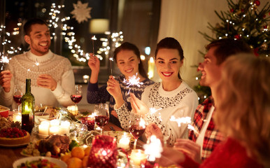 Der Dezember ist die richtige Zeit für ausgiebige Essen im Kreise der Familie